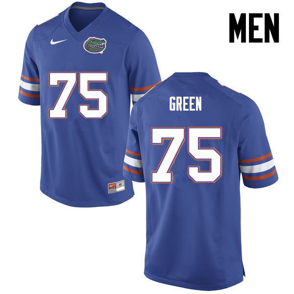 Florida Gators Men #75 Chaz Green College Football Jersey Blue
